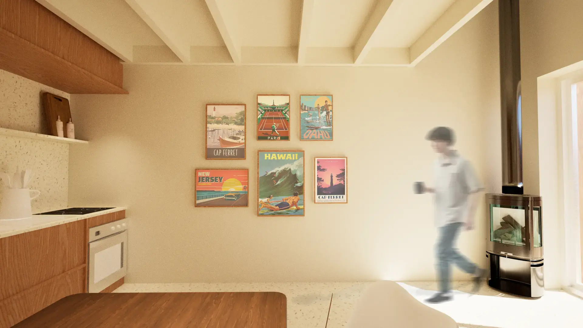 Le Nid — aménagement studio familial Cap Ferret